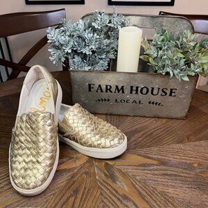 Sam Edelman Gold Slipon sneakers Size 7